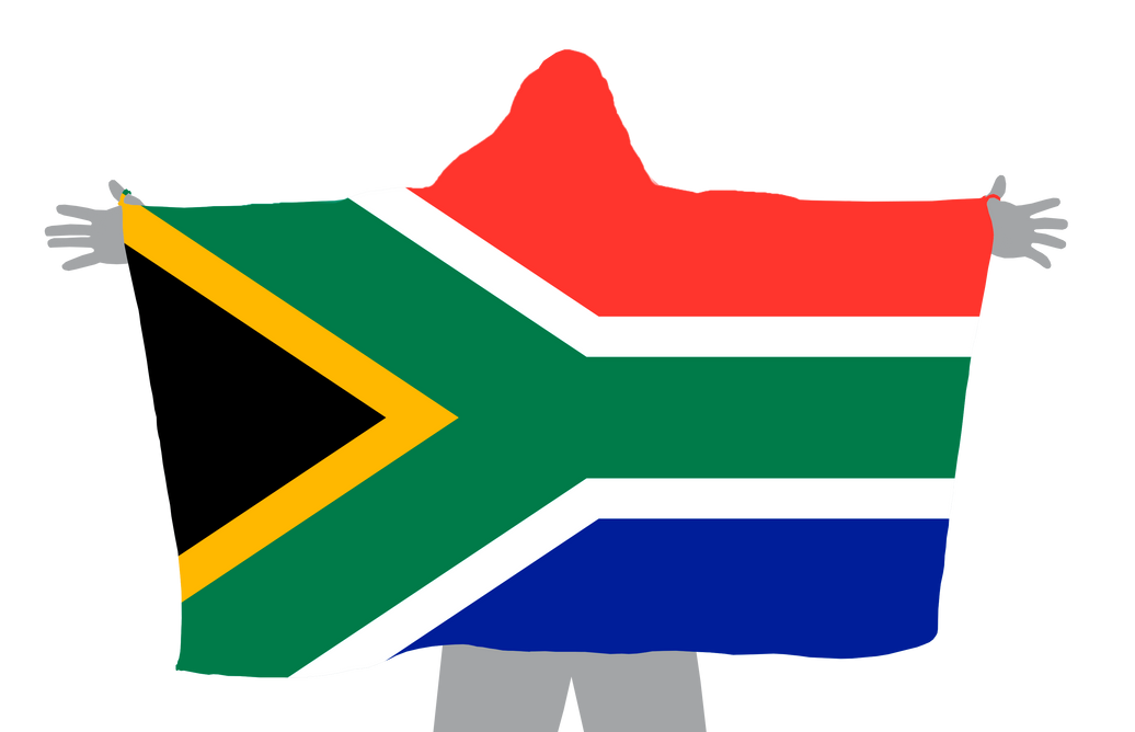 South Africa Hoodie Flag
