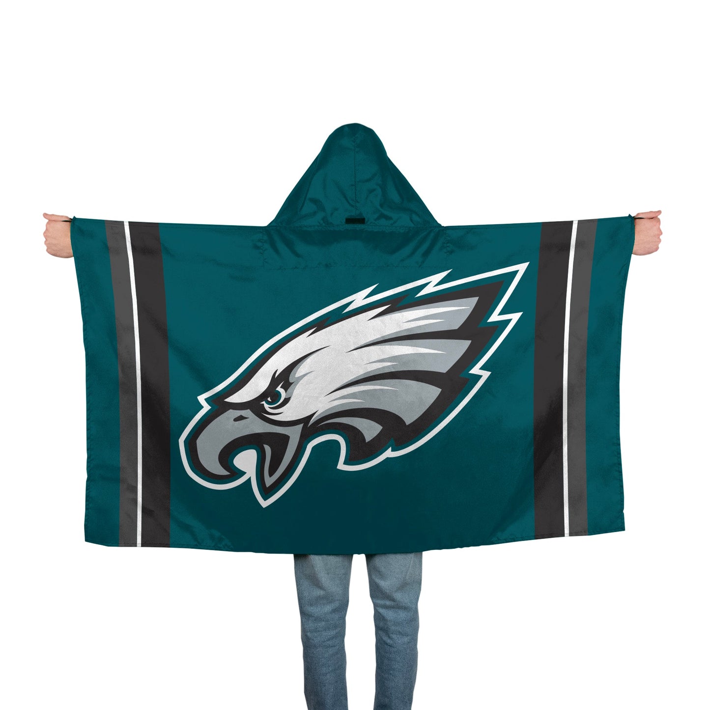 Philadelphia Eagles Back Hoodie Flag