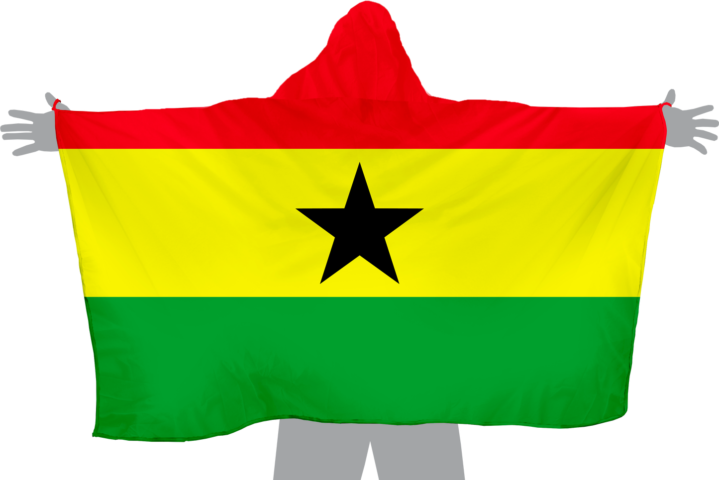 Ghana Hoodie Flag