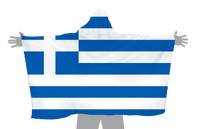 Greece Hoodie Flag