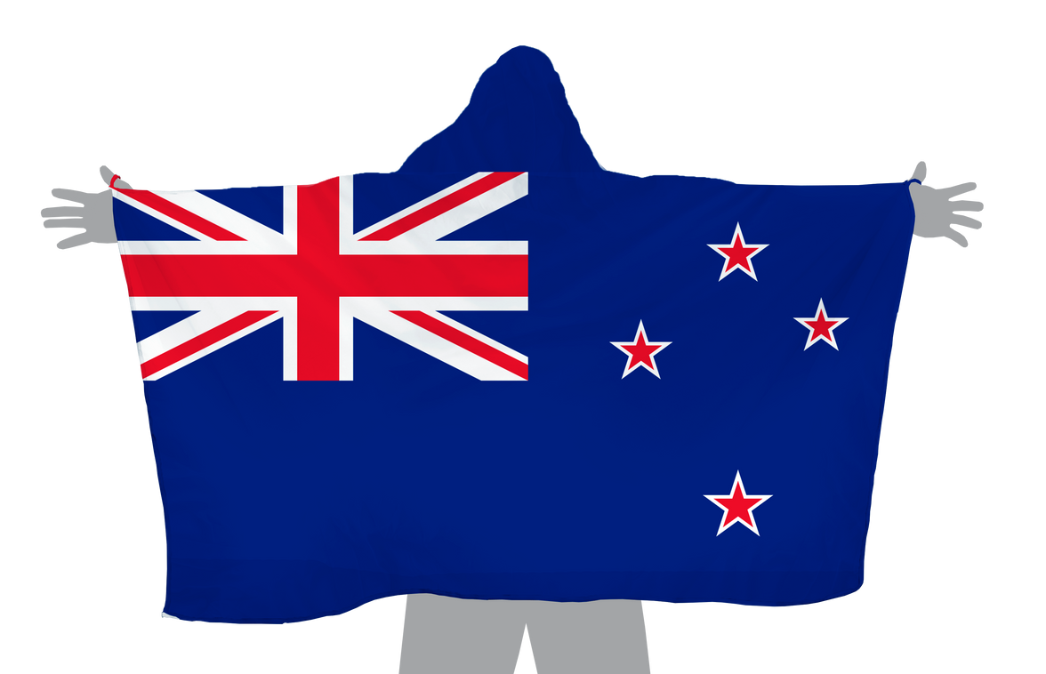 New Zealand Hoodie Flag
