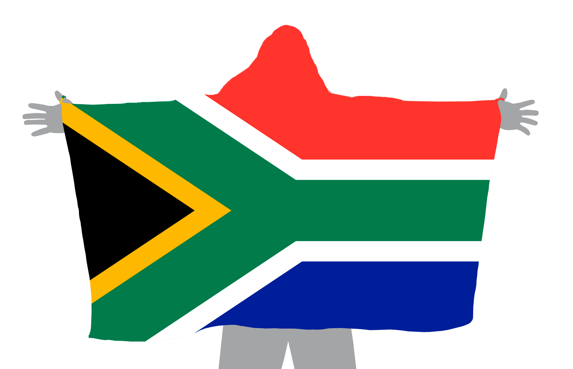 South Africa Hoodie Flag