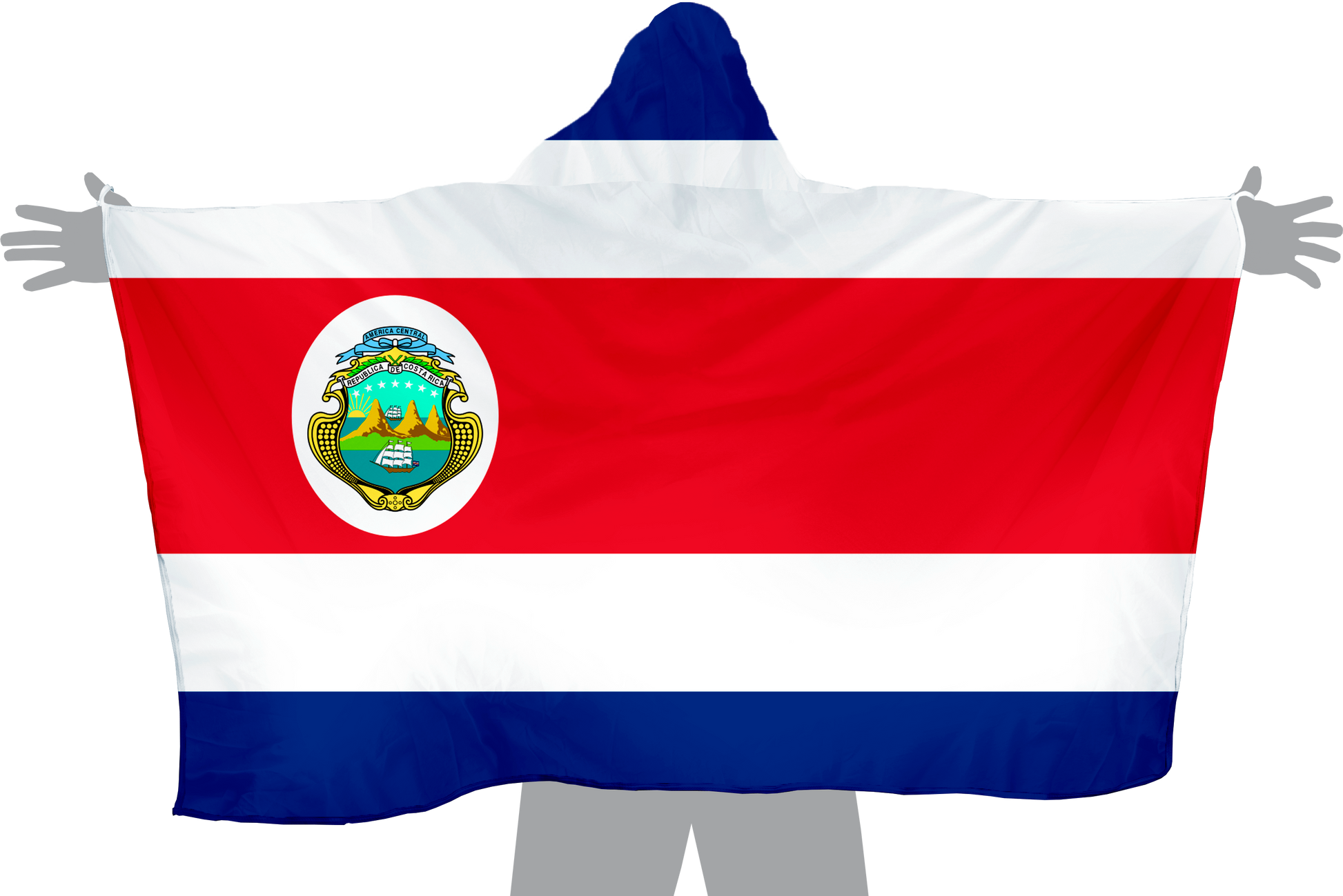 Costa Rica Hoodie Flag